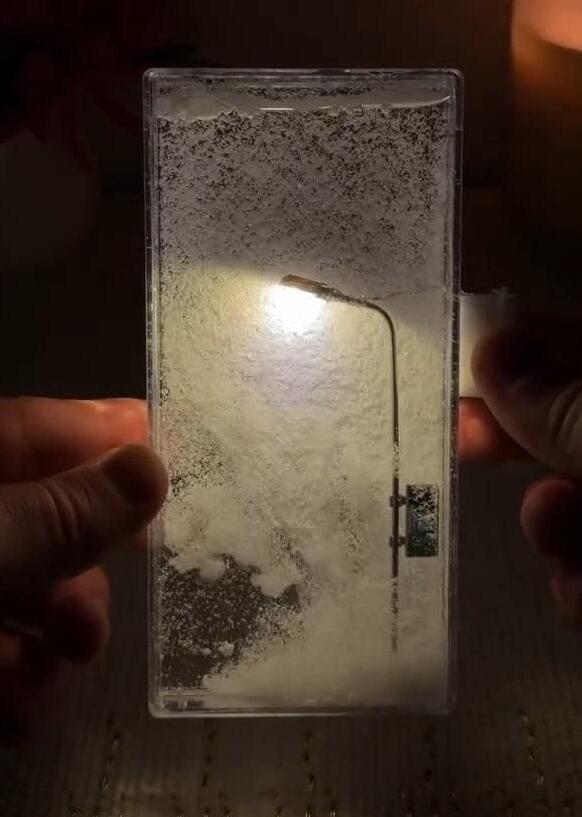 Street Night Snowfall Lamp